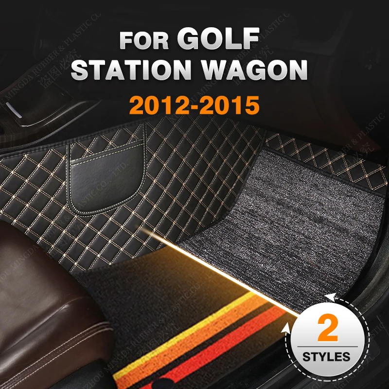 

Car Floor Mats For Volkswagen VW Golf Station Wagon 2012 2013 2014 2015 Custom Auto Foot Pads Automobile Carpet Cover interior