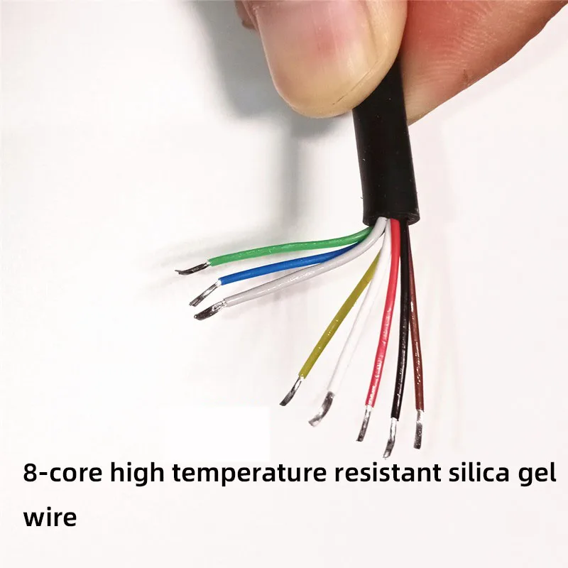 Hot Air Gun 8586 868 2008 handle connecting wire Silicone handle 8-core high temperature resistant