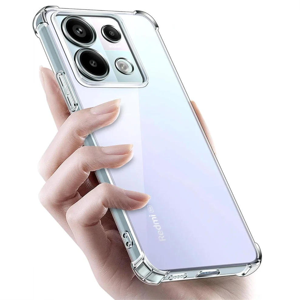 Custodia Trasparente Per Poco X6/Redmi Note 13 Pro 5G Custodie Morbide In Silicone Antiurto Custodia Pocophone X6 Cover Redmi Note13 Pro 5G Case Poco 