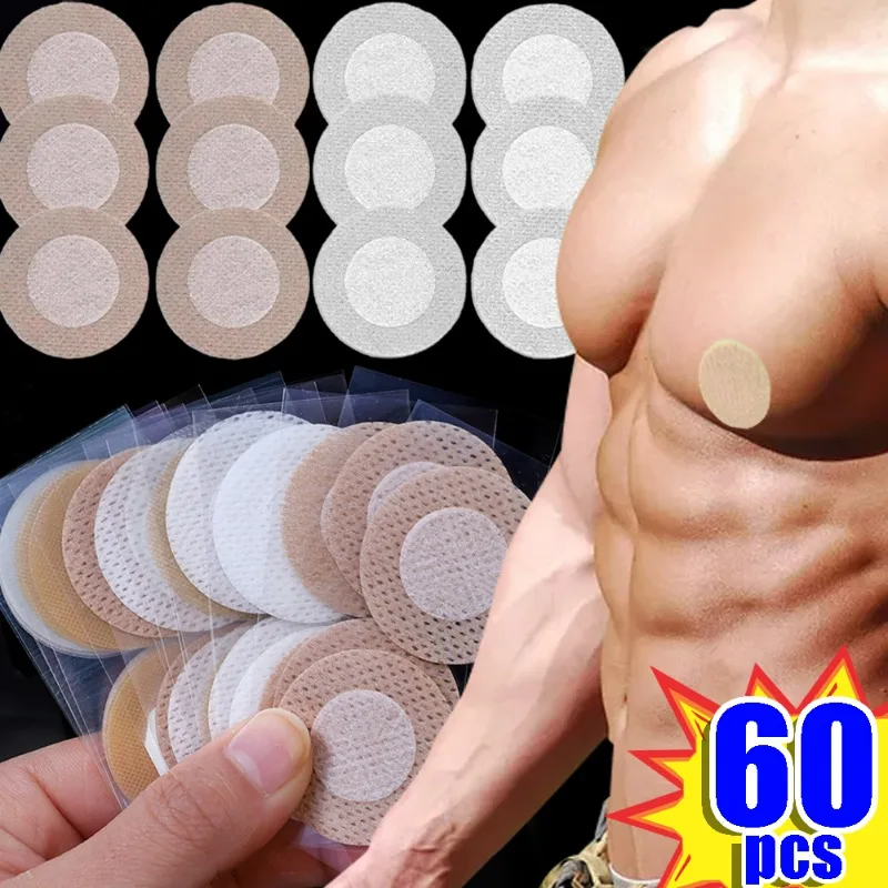 Disposable Nipple Cover Brethable Nipple Covers for Men 30/60Pcs Waterproof Disposable Self-Adhesive Invisible Tights Suits Anti-bulge Nipple Stickers silicone nipple cover,disposable nipple cover,breast nipple covers