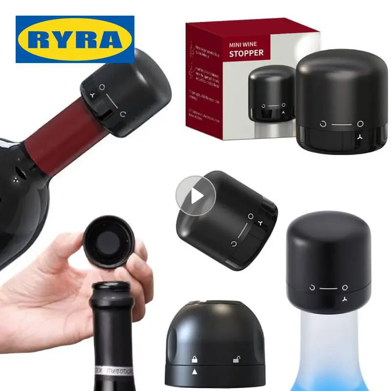 

Vacuum Red Wine Champagne Bottle Stopper Set Sealed Bottle Cap Stopper Leak-proof Retain Freshness Wine Bottle Plug Bar Tools