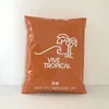 100pcs Waterproof Custom Printed Orange Mailer Mailing Express Self Seal Plastic Packaging Bags 2