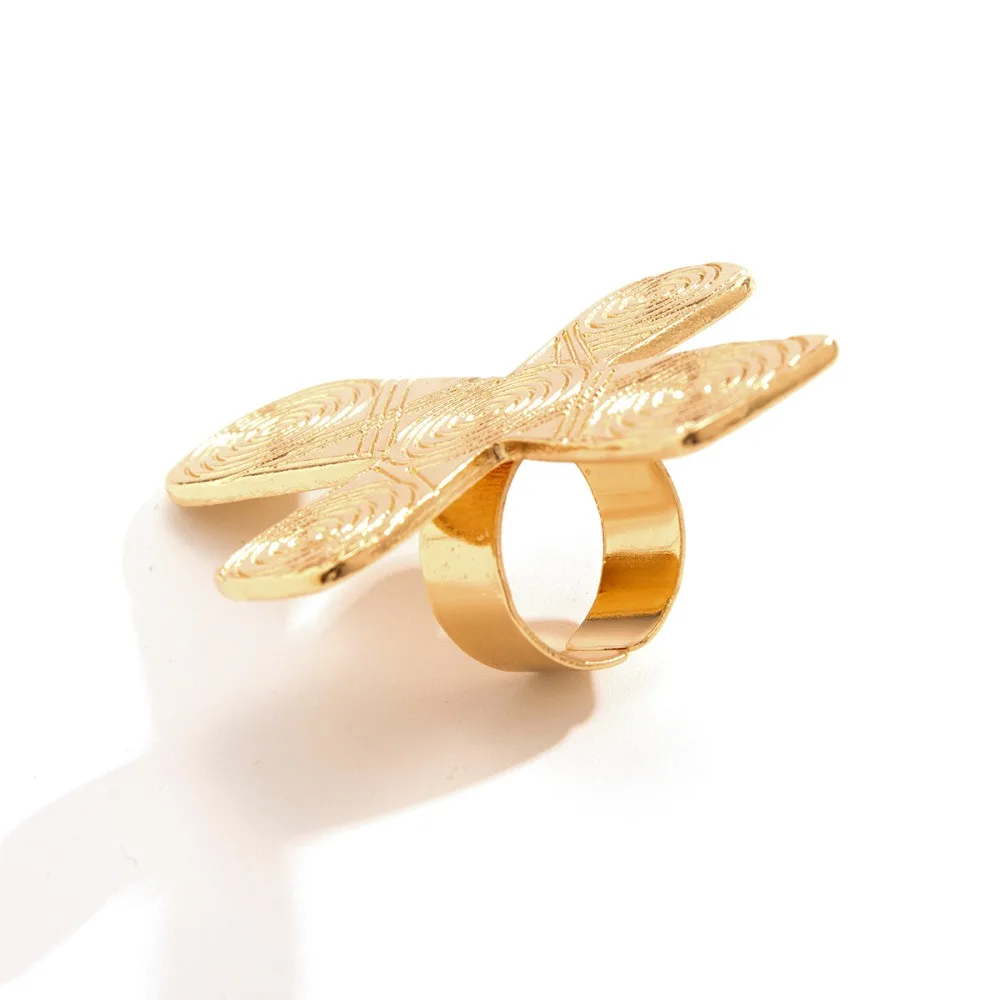 Anello statement donna con croce e cuore in metallo grande_voghion.com