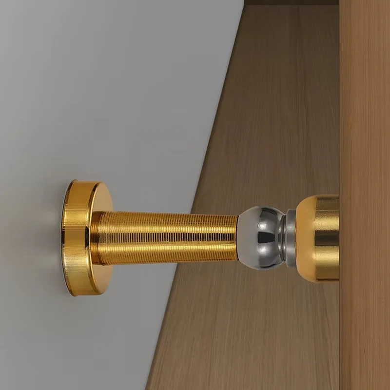Stainless Steel Magnetic Doorstop Non-Punch Wind-Proof Door Stopper Wall Mounted Floor Mounted Door Holder Hardware
