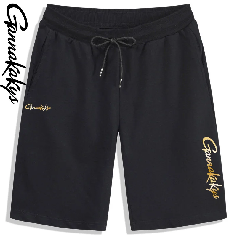 Summer Men's Fishing Pants Hiking Sports Drawstring Breathable Solid Color Shorts Fitness Breathable Running Travel Shorts