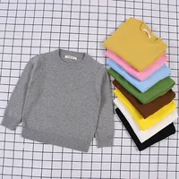 Toddler Girls Sweater Coat Spring Autumn Children Casual Jacket Baby Kids Solid Knitted Cardigan For Boys 1-7 Years 2