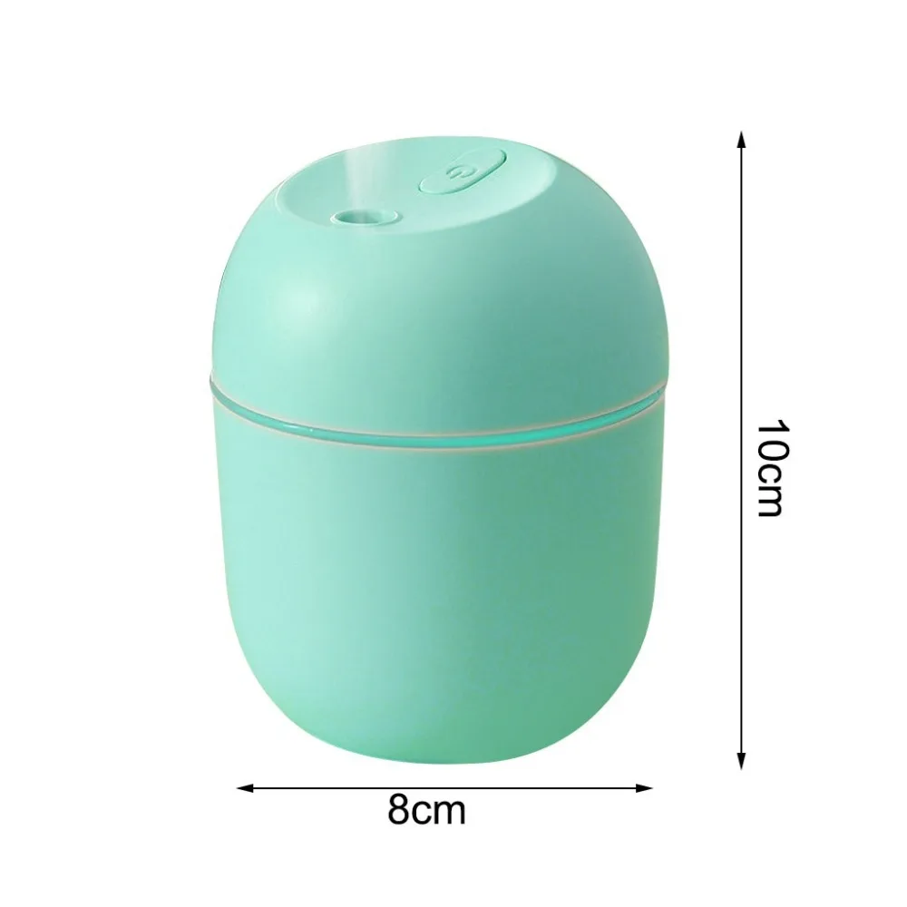 LED 조명, 에센셜 오일 디퓨저 및 자동차 공기 청정기, 아로마 미스트 메이커가 포함된 220ML USB 미니 가습기