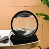 3D Hourglass Quicksand Moving Sand Art Picture Round Glass Deep Sea Sandscape Craft Flowing Painting Office Home Christmas 2