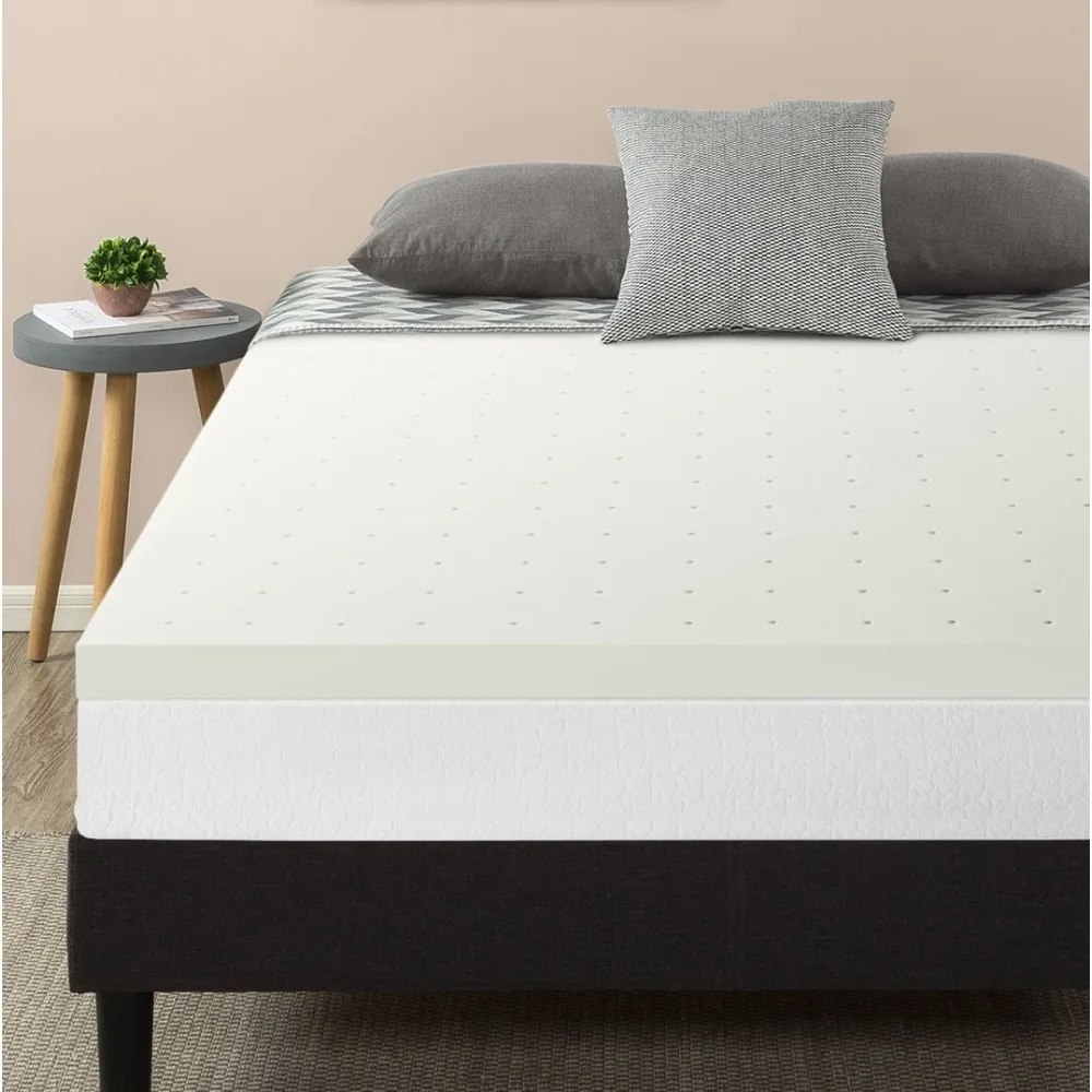 

2" Ventilated Memory Foam Mattress Topper, Short Queen