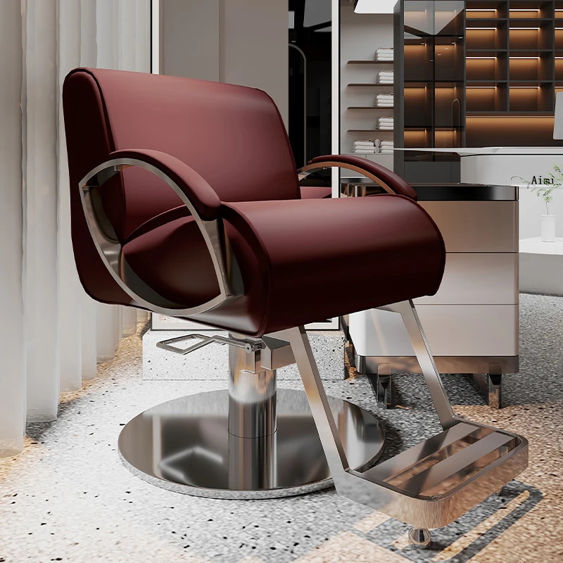 Salon Chair Stylish Hairdressing Stool High End Barber Adjustable Lift Haircut Chair Beauty Salon Seat Dye  Salon Furniture
