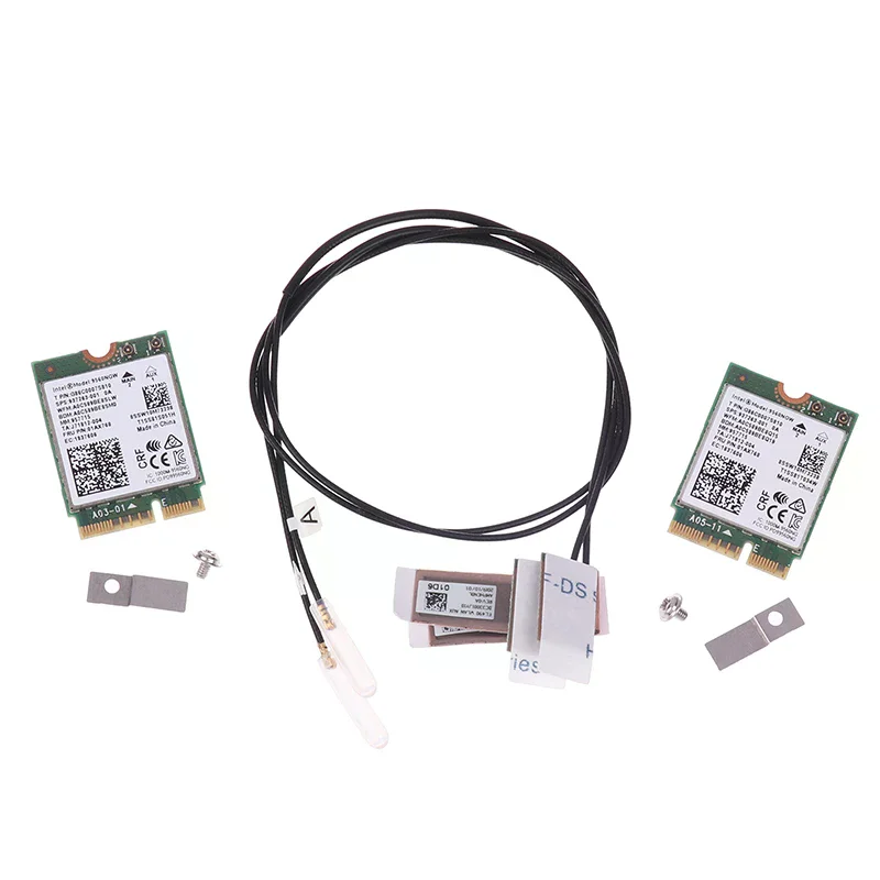 9560NGW WiFi 카드+안테나 1733Mbps 무선 AC 9560 듀얼 밴드 2.4G/5G BT 5.0 802.11Ac M.2 CNVI 9560NGW 무선 어댑터