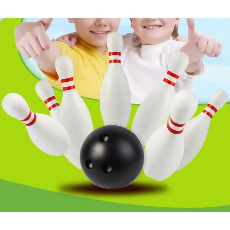 Children's 16cm Bowling Set Balance Exercise Sports Goods Outdoor Games Kindergarten Camping Motion Sensory Integration Training bowling accessories