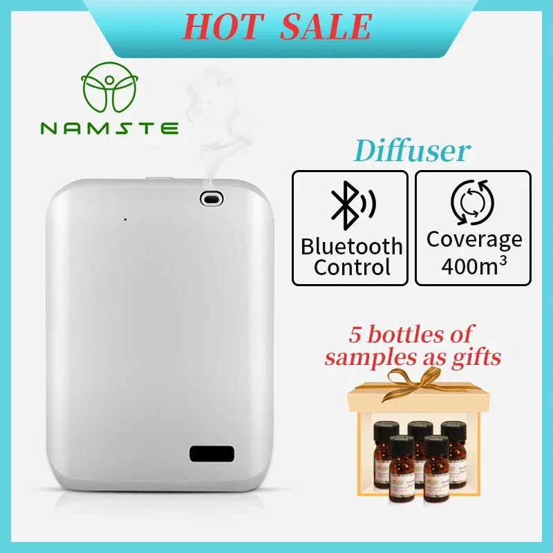 

NAMSTE Room Aroma Diffuser Coverage 400m³ Intelligent Diffuser Bluetooth Control Fragrance Machine Have Oil Sample Gift