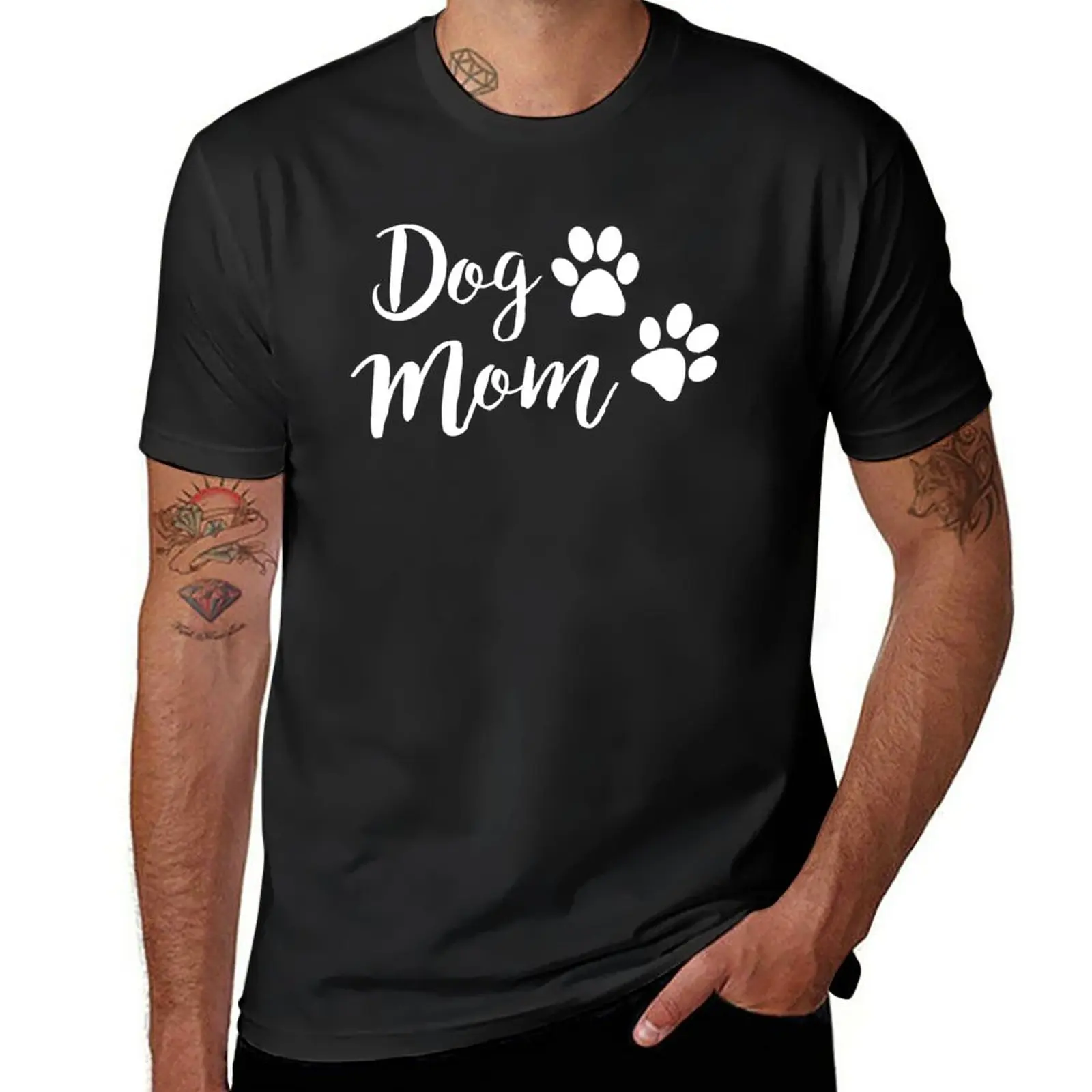 

Dog Mom T-Shirt funnys customs design your own plus sizes summer tops mens t shirts casual stylish