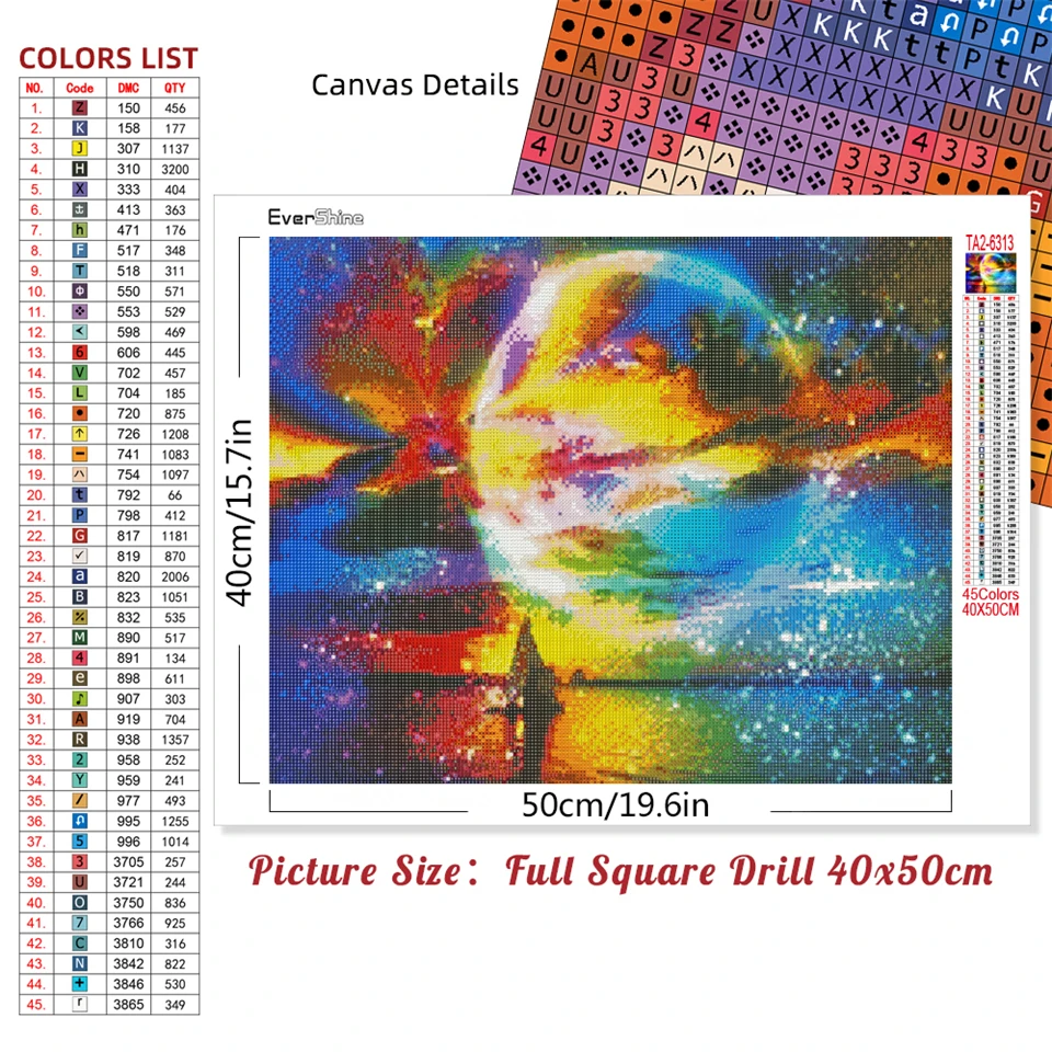 EverShine Full Square Diamond Painting Space 5D DIY Mosaic Diamond Embroidery Landscape Universe Cross Stitch Kit Home Decor diamond painting,diamond painting accessories