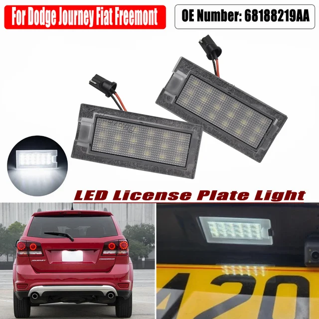 Luci Targa LED Per Fiat Freemont E Dodge Journey - Coppia, Sostituzione Diretta - Foto 4