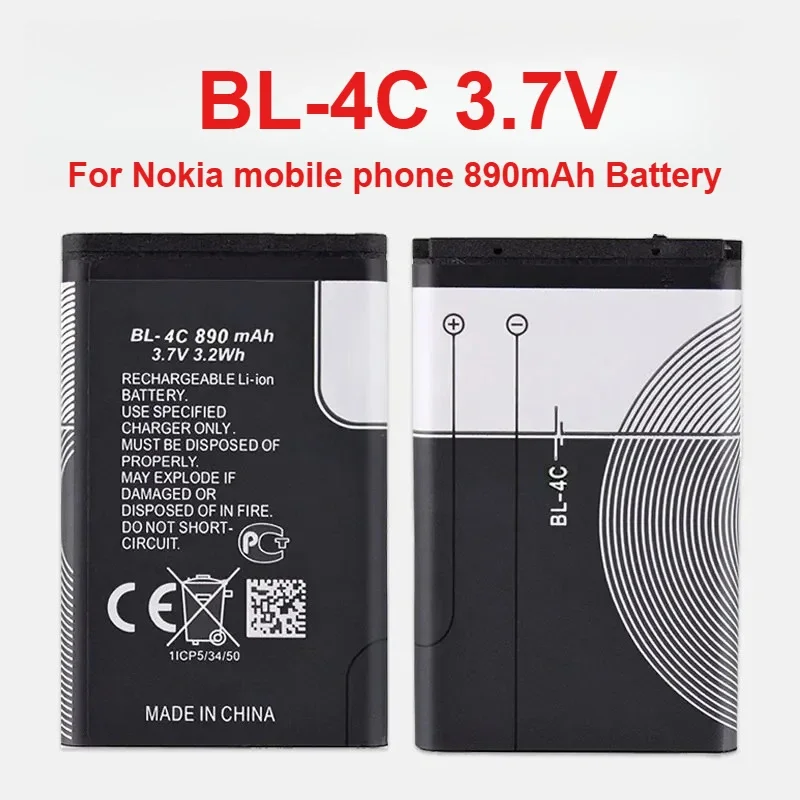 20PCS BL-4C Batteria Al Litio per Nokia 6100 6125 6131 6136 6170 6300 5100 7270 2220S 2650 3500 X2 C2-05 Batterie di Ricambio