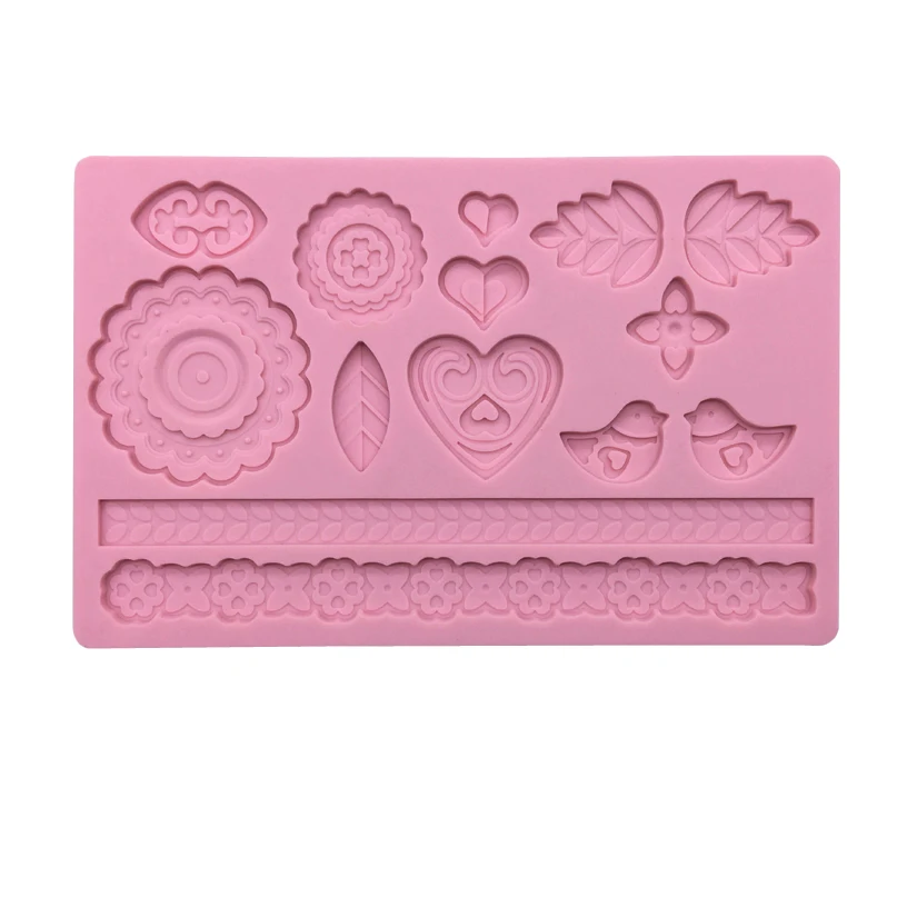Schnürsenkel Silikon Sugarcraft Schokolade Cupcake Backform Harz Werkzeuge Fondant Kuchen Dekorieren Werkzeuge – Detail 29