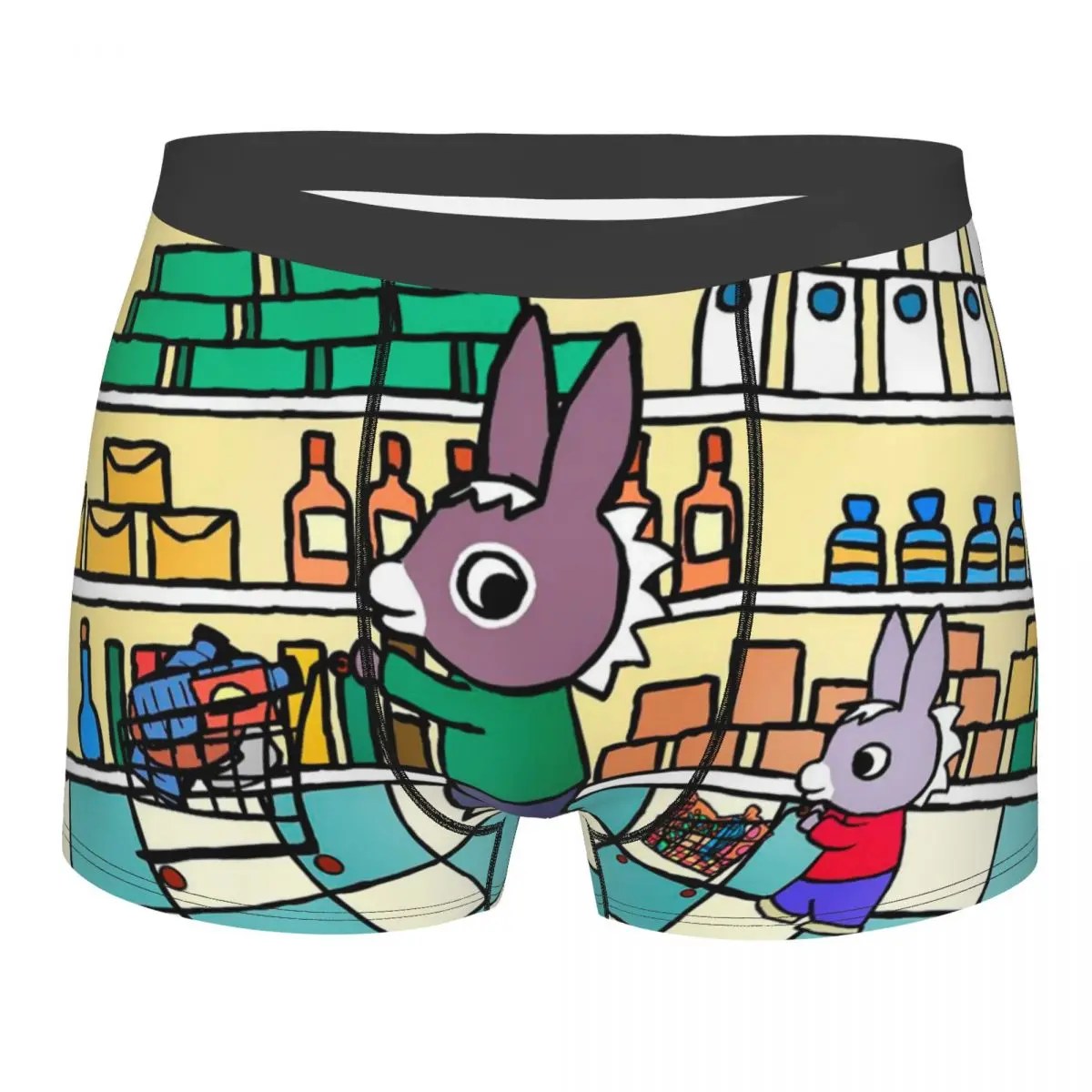

Man Kawaii Trotro Cartoon Boxer Shorts Panties Mid Waist Underwear Animation Male Novelty S-XXL Underpants