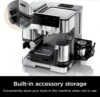 Fast cold brew espresso drip coffee maker with integrated grinder,tamper,hands-free frother for cappuccino and latte 5