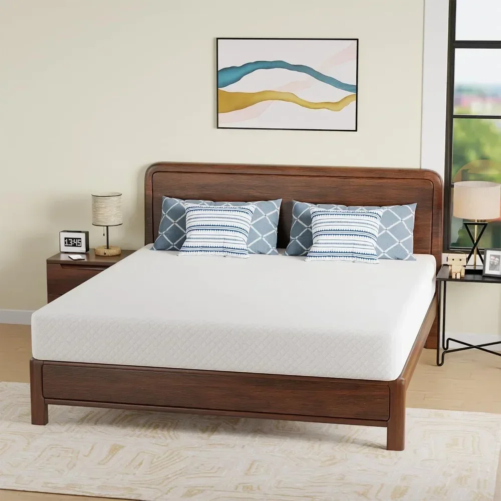 Twin Size Bed Mattress for Cool Sleep & Pressure Relief, Medium Firm Mattresses,  8 Inch Twin Mattress Gel Memory Foam Mattress 2