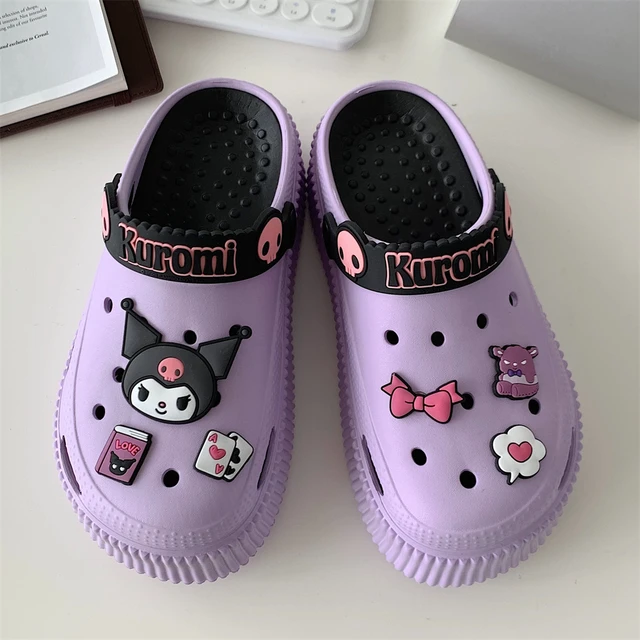 Cute Hello Kitty Kuromi Cinnamoroll Crocs Summer Kawaii Fashion