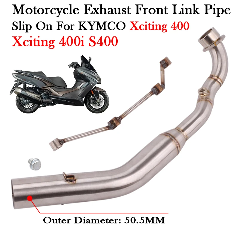 Para kymco xciting 400 xciting 400i s400 xciting400 moto escape de escape da motocicleta