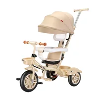 Tricycle pour enfants de 1 à 5 ans, poussette pour bébé, vélo à pousser à la main 2