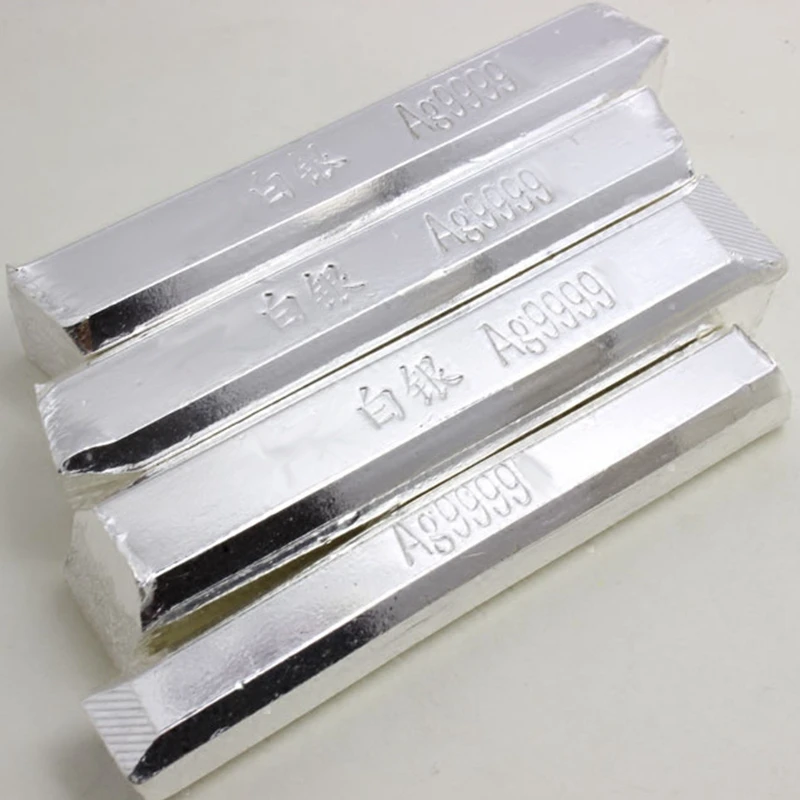 1pcs 10g 20g 30g 50g high Pure Silver Bars Silver Ingot Ag Sterling Bullion free shipping