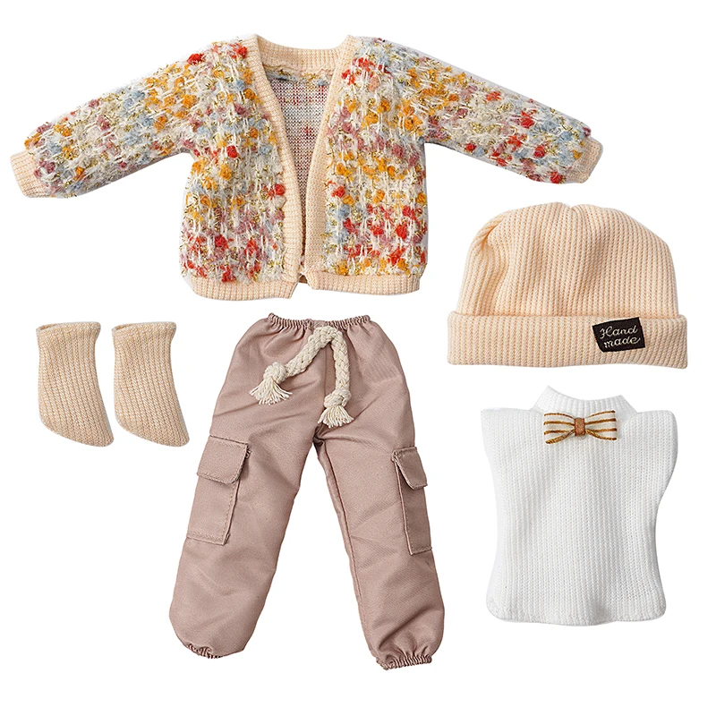 Cute Sweater Set 1/6 Bjd Doll Clothes Accessories Female and Male Doll Suit Skirt 30cm Doll Kids Girls Toy Gift