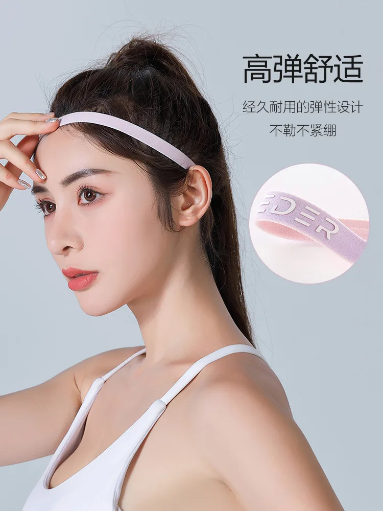 Sports Hairband Antiperspirant Thin Headband Running Fitness Yoga Sweat Absorbent Headband Hair Tie Sweat Conducting Band
