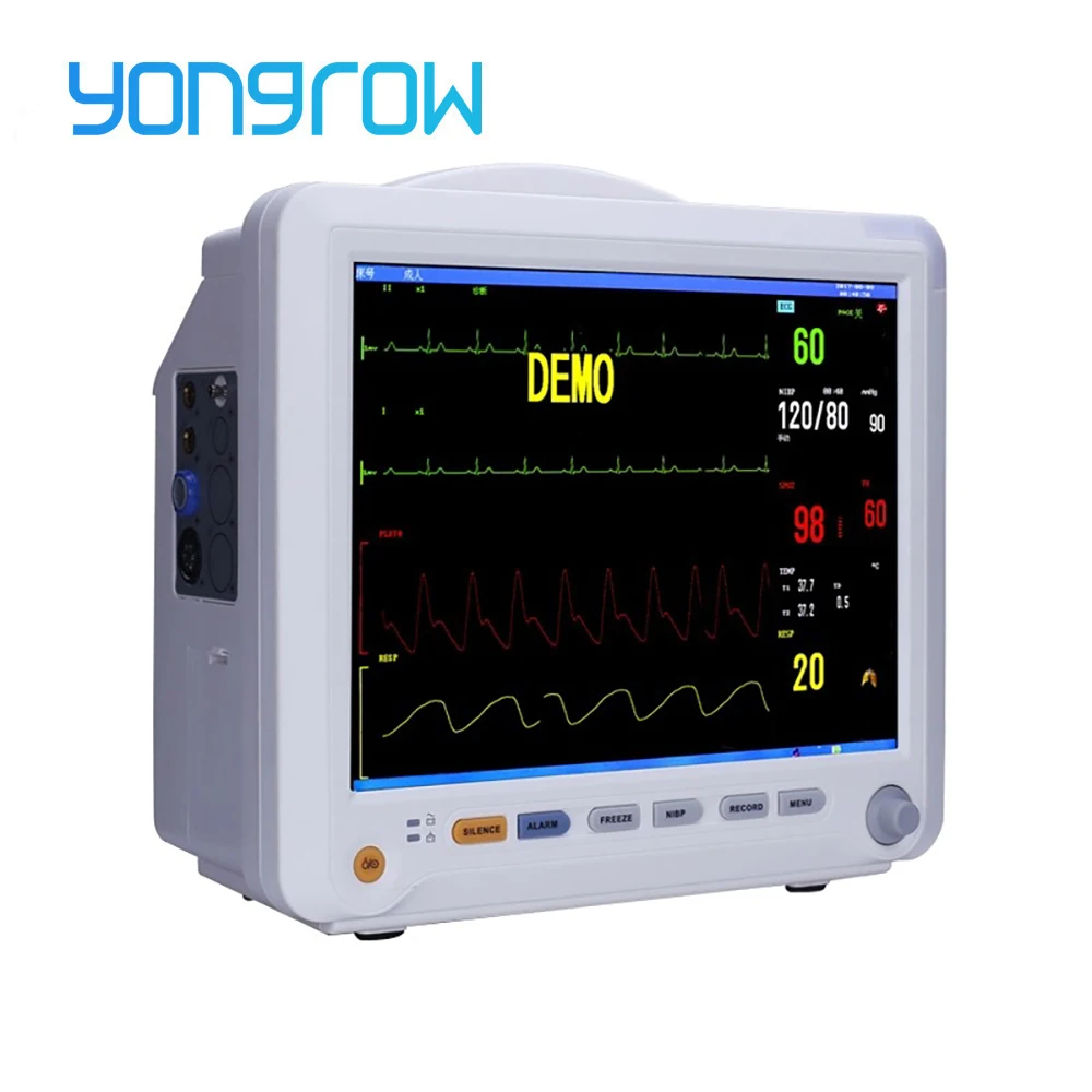 

Medical Equipment High-Resolution Color Tet LCD Display 12.1 Inch Portable Patient Monitor Hospital Equipment Manufactory Cheap