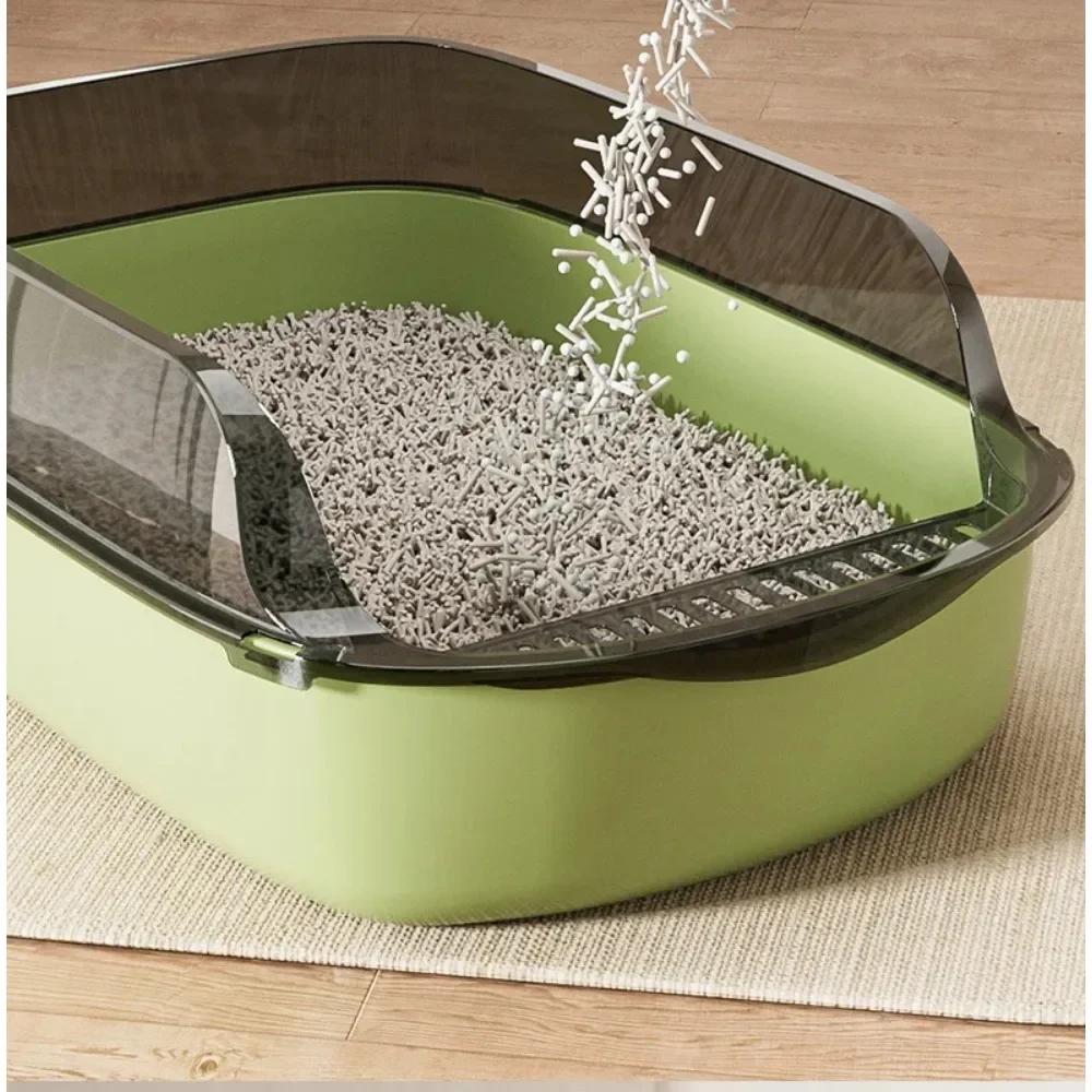 Open Cat Litter Box with Scoop 4