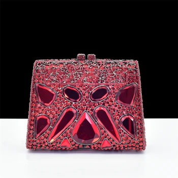 Crystal Luxury Evening Purse for Women New Designer Party Wedding Clutches Diamond Metallic Clutch Bags High Quality Purses