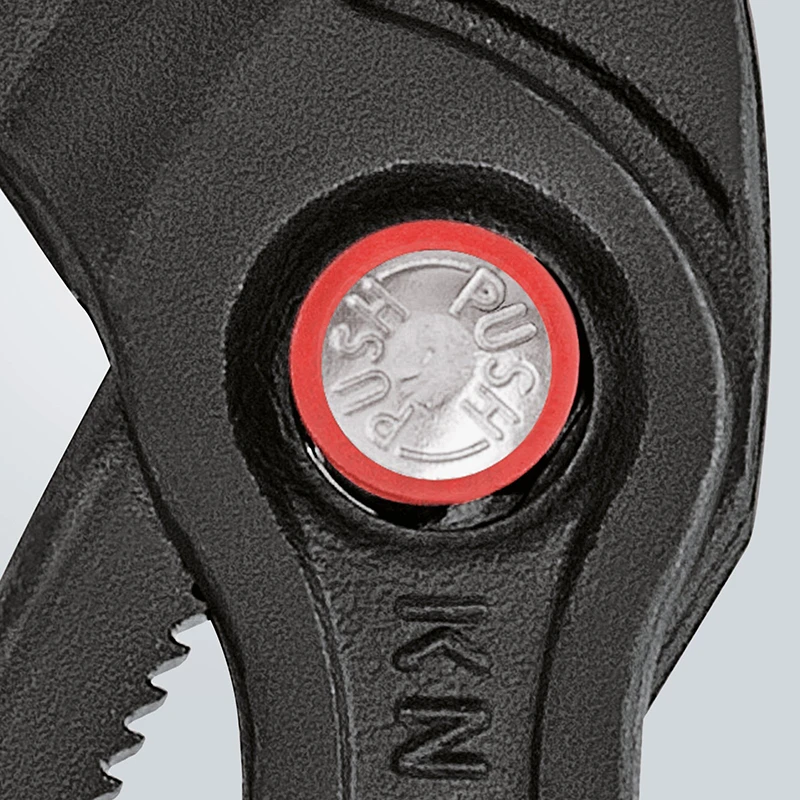 KNIPEX-87 21 250 코브라 퀵 세트 워터 펌프 플라이어, 10 인치 자동 잠금 없음, 미끄럼 방지 크롬 바나듐 전기 스틸 플라이어, 조절 가능