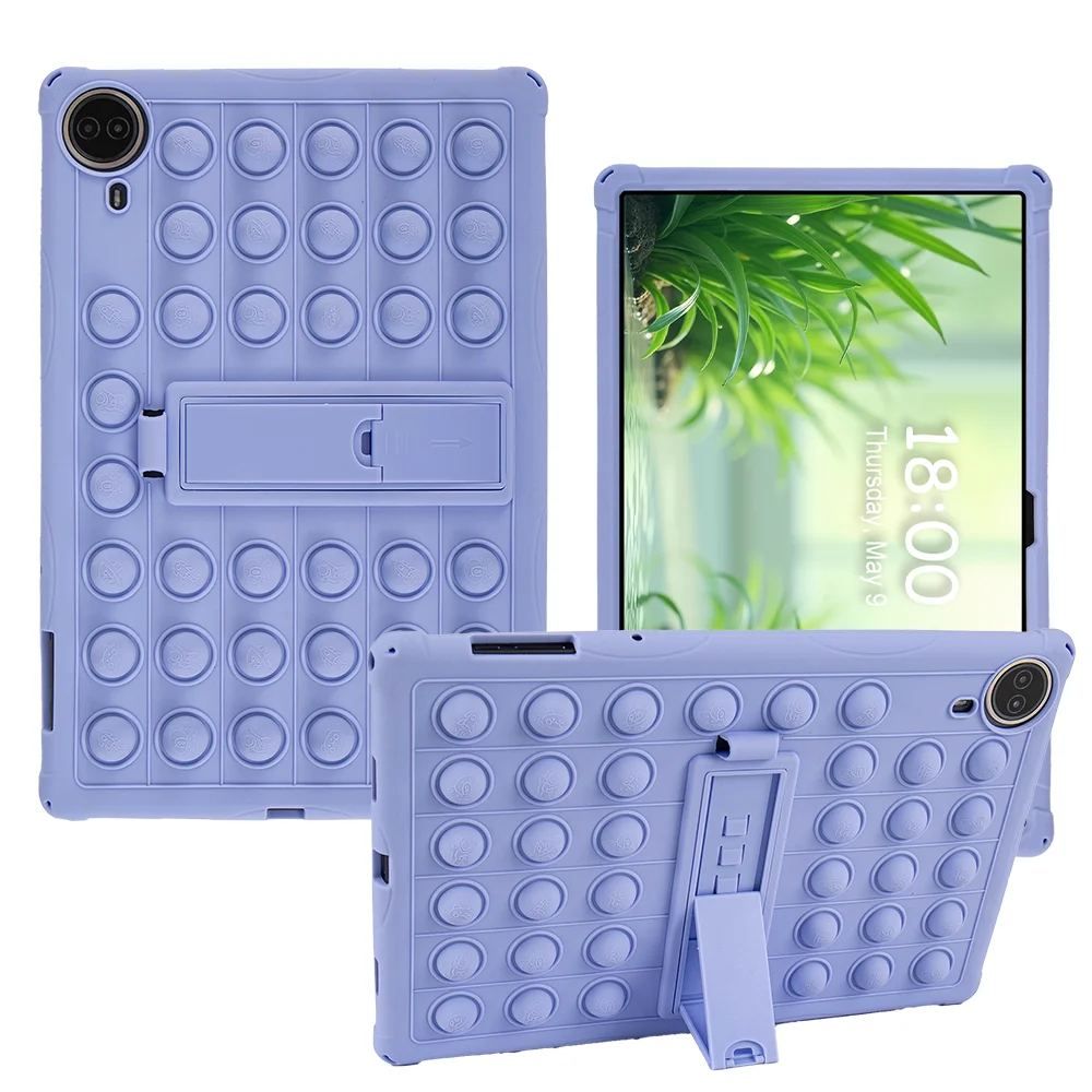 Soft Silicone Shockproof Tablet Case with Multi-Angle Adjustable Stand