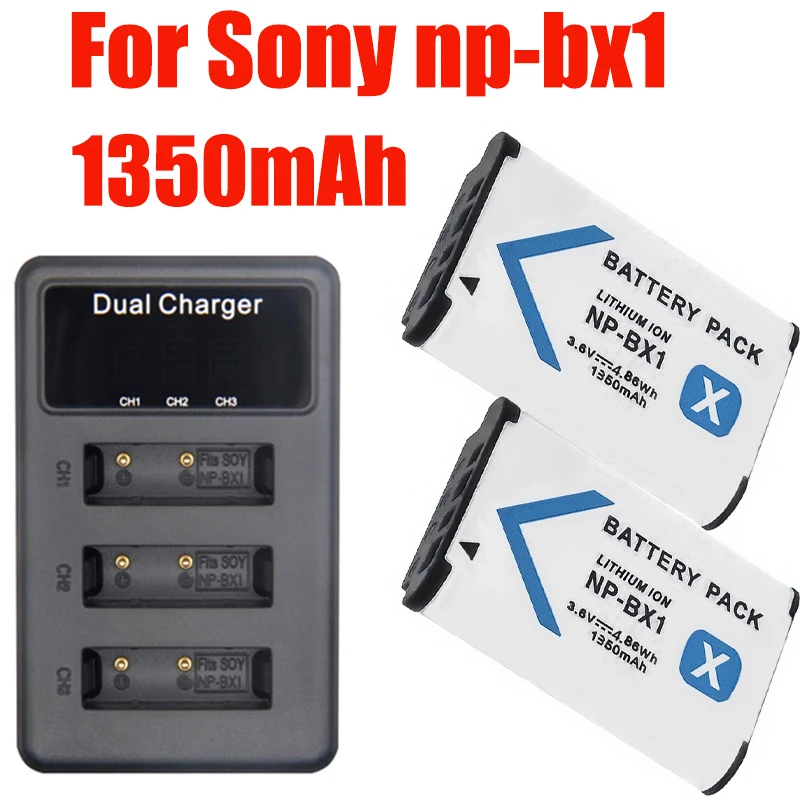 Nuovo Per Batteria Sony Np Bx1 Np-Bx1 Con Caricabatterie Per Sony Dsc-Rx100 X3000 Iv Hx300 Wx300 Hdr-As15 X3000R Mv1 As30V Hdr-As300