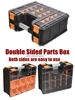 Plastic Tool Box Hard Case Hardware Screw Tool Storage Box Double-size Protable Toolbox Multi-grid Parts Tool box Organizer box 2