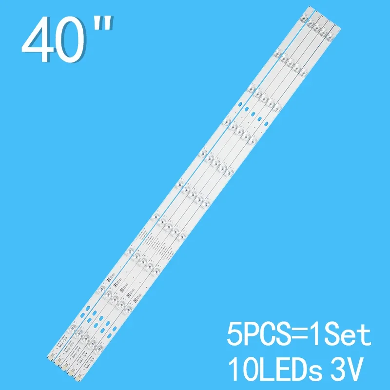 LED backlight strip 10 lamp for VES400QNSS-3D-U02 400DLED_SLIM_REV01_20150202 A C-Type 40UA9300 40UA8900 40FA7100 40UB8600 led backlight strip for 480dled slim