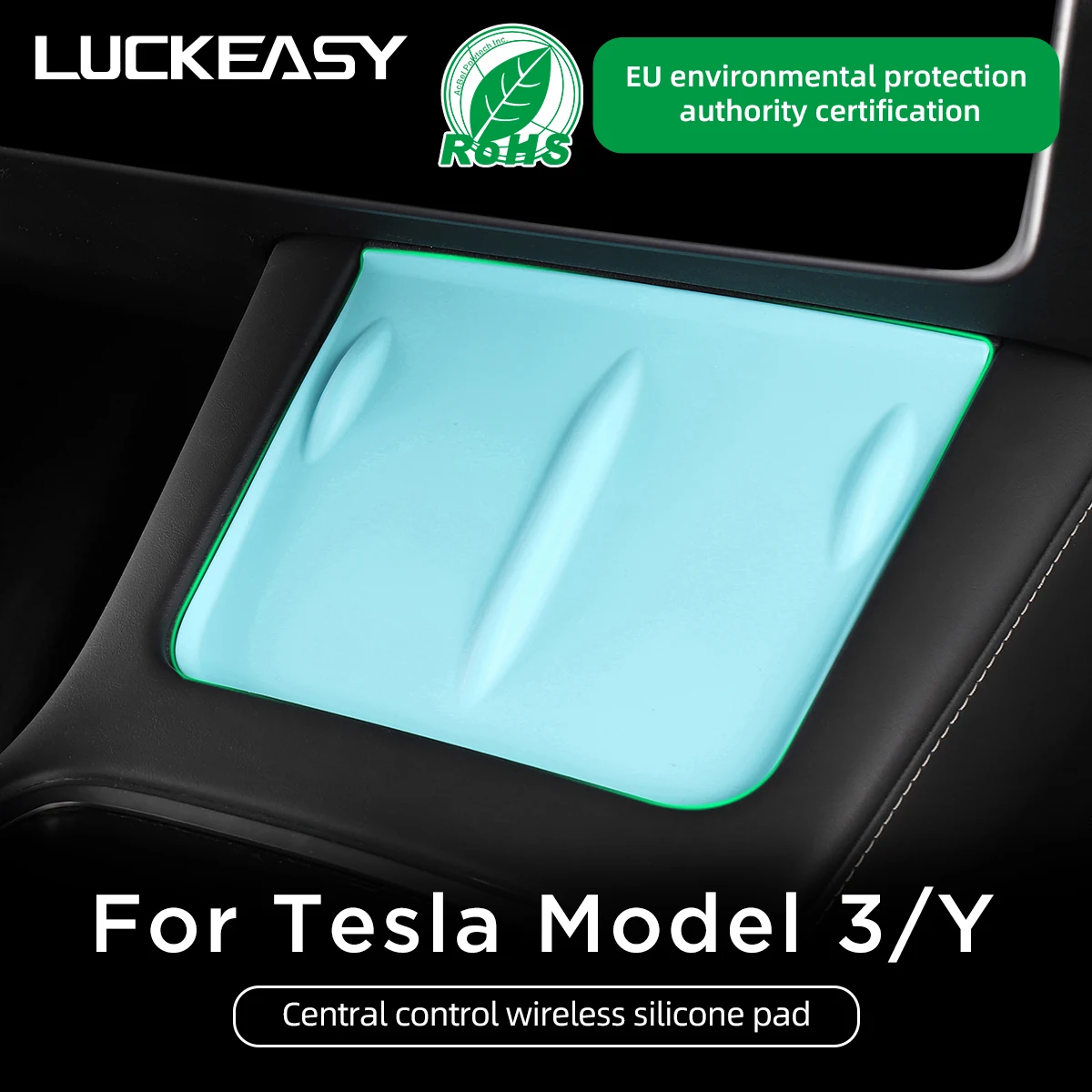 For Tesla Model 3 Y X S-Silicone Anti-Skid Pad Car Phone Wireless Charging Pad Model3 Non-Slip Mat Auto Accessories