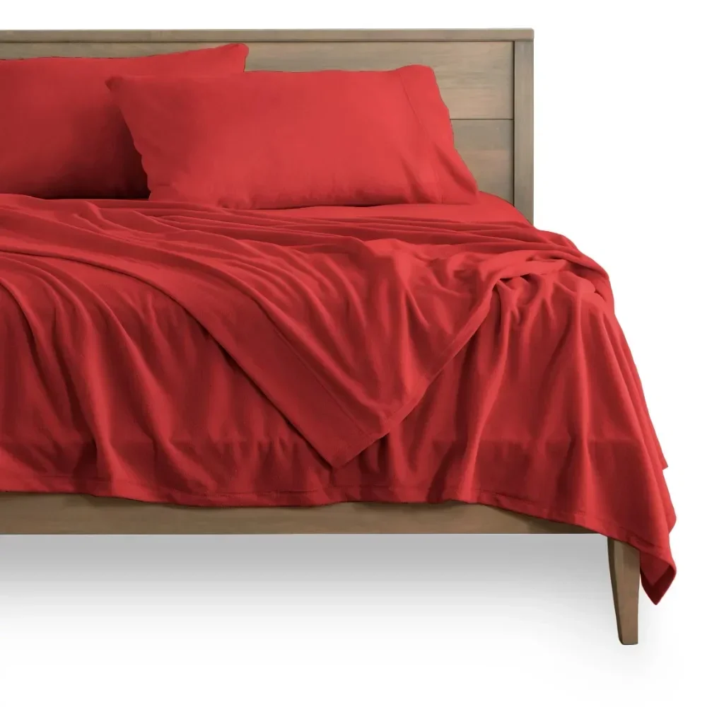 

Warm Plush Polar Fleece Sheet Set Double Bed Sheets Pill Resistant Linen Home Textile Freight free