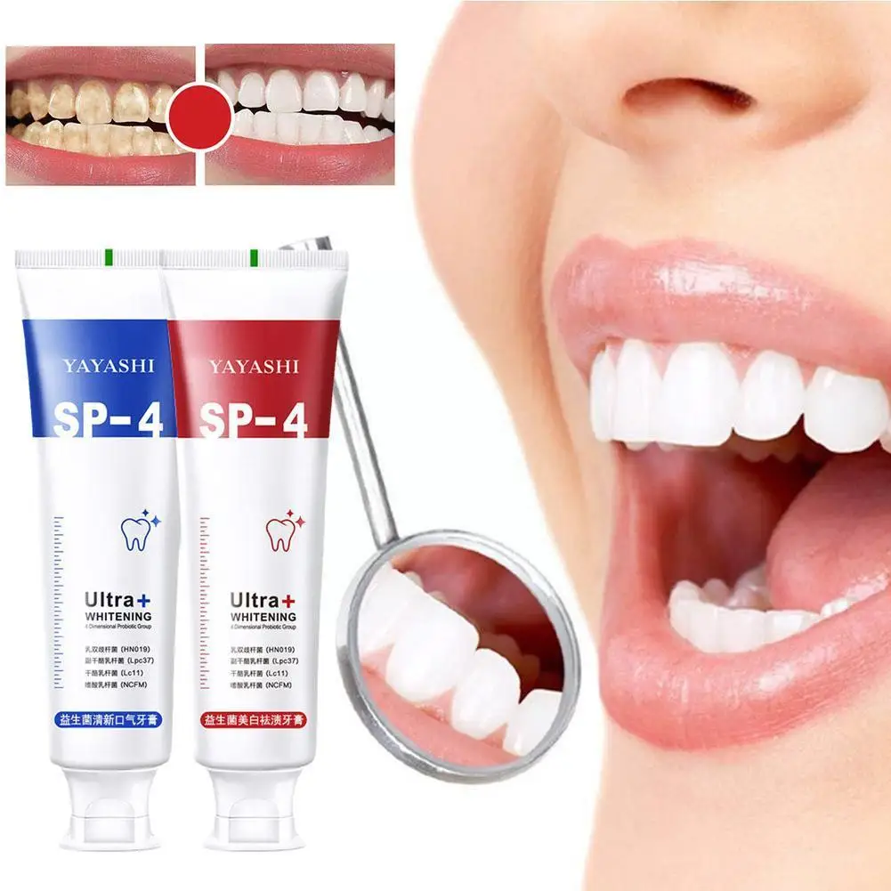 

Probiotic Toothpaste Sp-4 Brightening Whitening Toothpaste Protect Care 120g Teeth Tooth Mouth Breath Gums Cle G9v1