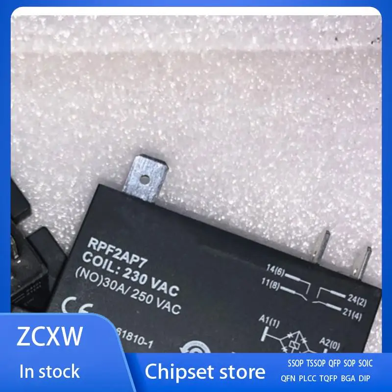 

New 100% original RPF2AP7 230VAC IEC61810-1 30A/250vac PIN6 RELAY 2pcs/lot