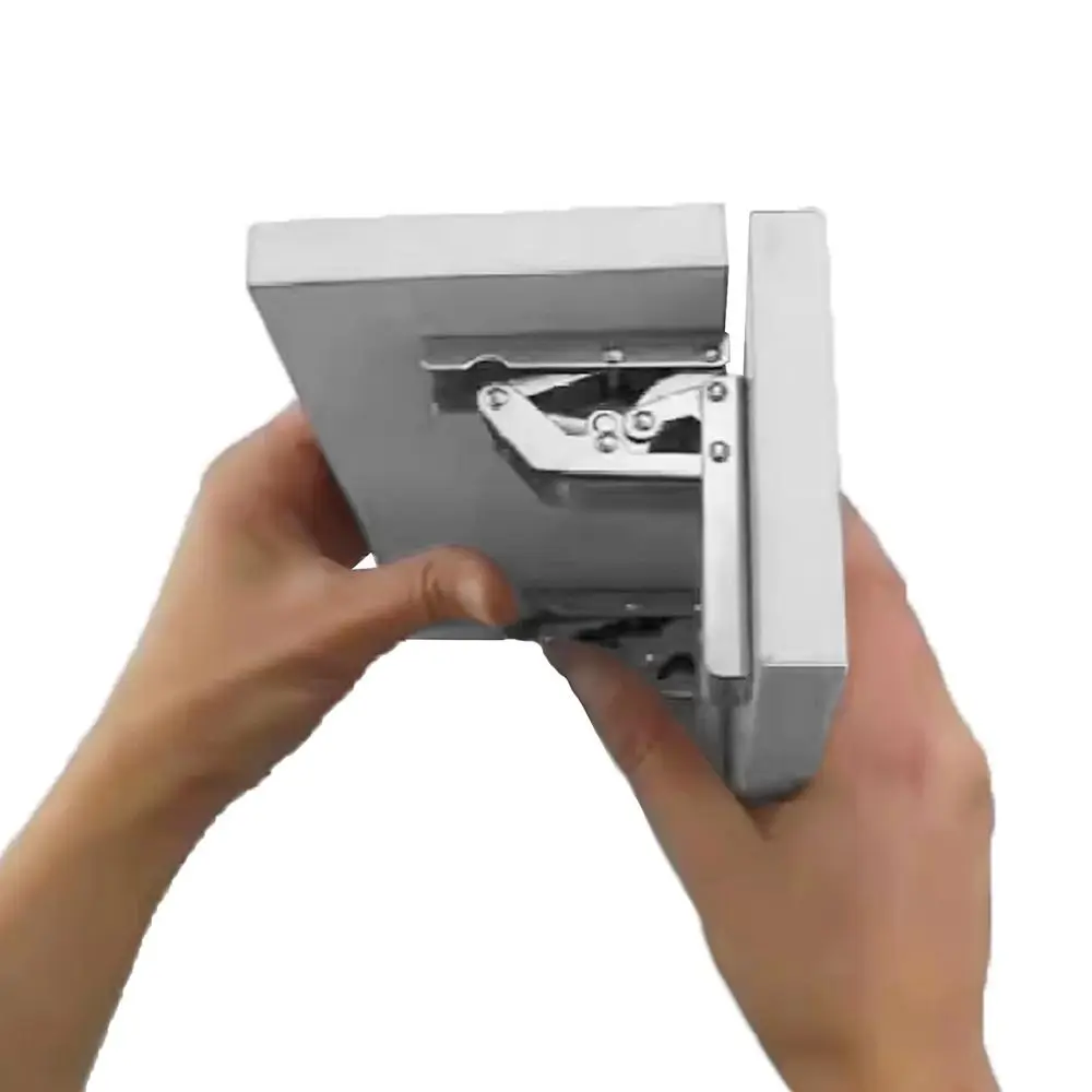 2Pcs Rust Resistance 90 Degree Hinge With Screws Steel Plate Cabinet Door Hinge Furniture Hardware Simple Installation