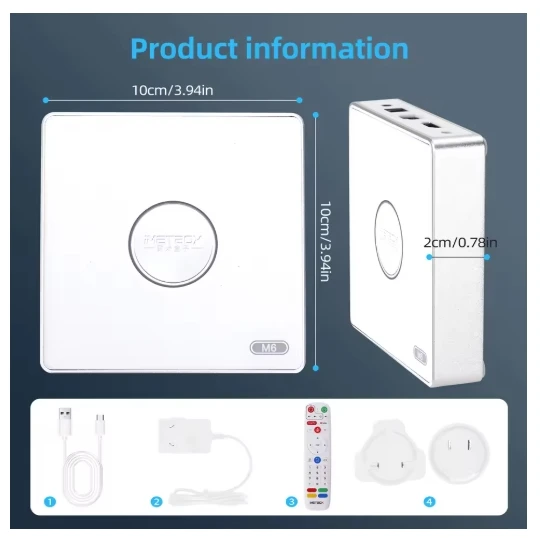 Genuine]2025 Newest IMETBOX M6 Smart TV Box 64GB Voice Control