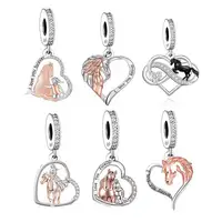 Fit Original Brand Charm Bracelet 925 Sterling Silver My Friend Little White Horse Bead For Making Women Berloque 2023 1