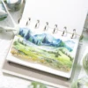 Yoofun 3x200cm Vintage Landscaping Collage Material PET Tape Mountains and Sea Creative DIY Journal Scrapbooking Masking Tape 3
