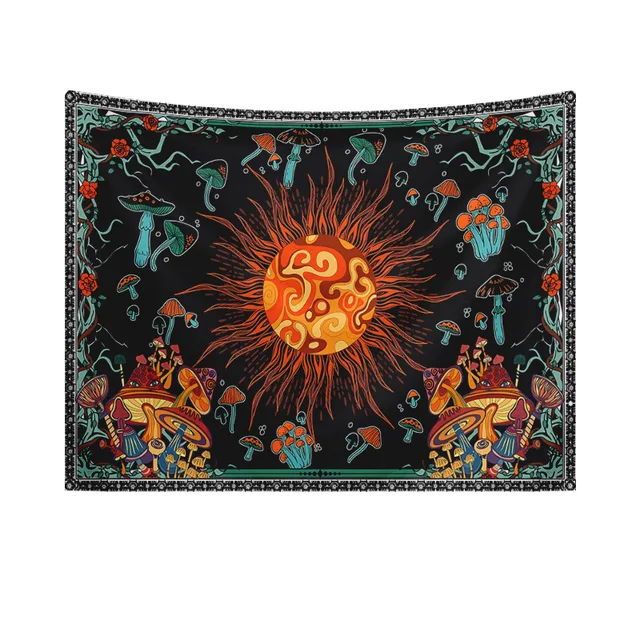 1pcS75 * 58cm soleil lune Horoscope Divination imprimé tapisserie décor à la maison tapisserie décoration murale 3