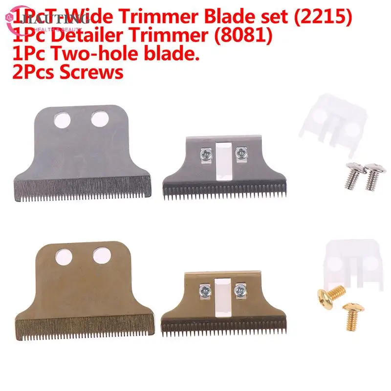 Replacement Movable Blade Professional 2-Hole Hair Clipper Blade Carton Steel Accessories Golden For Choice Screws Hair Trimmer Hair Clipper Hair Trimmer Replacement Blade