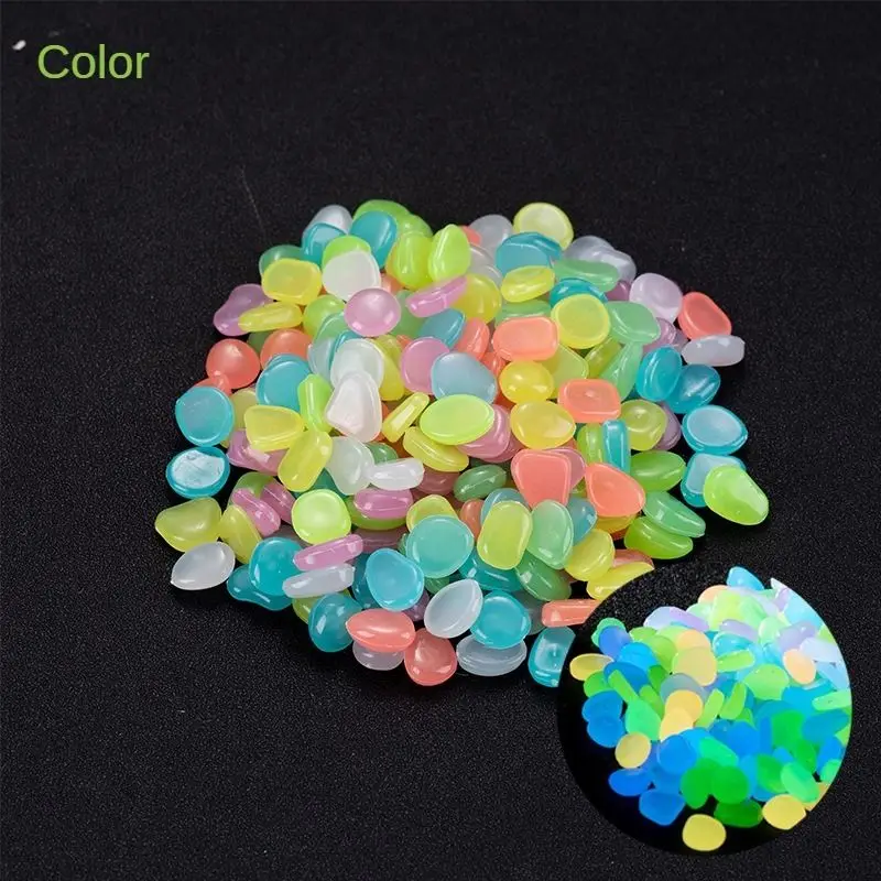 Description Picture 6 of item100Pcs small artificial luminous stone vase decoration pot Luminous stone 0.5 g fluorescent fish tank landscape pebbles